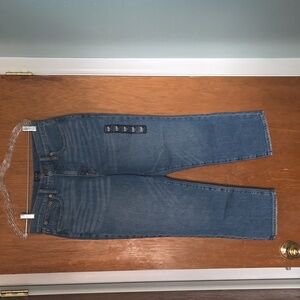 J. CREW Womens denim blue Essential Straight Jeans NWT Size 29P